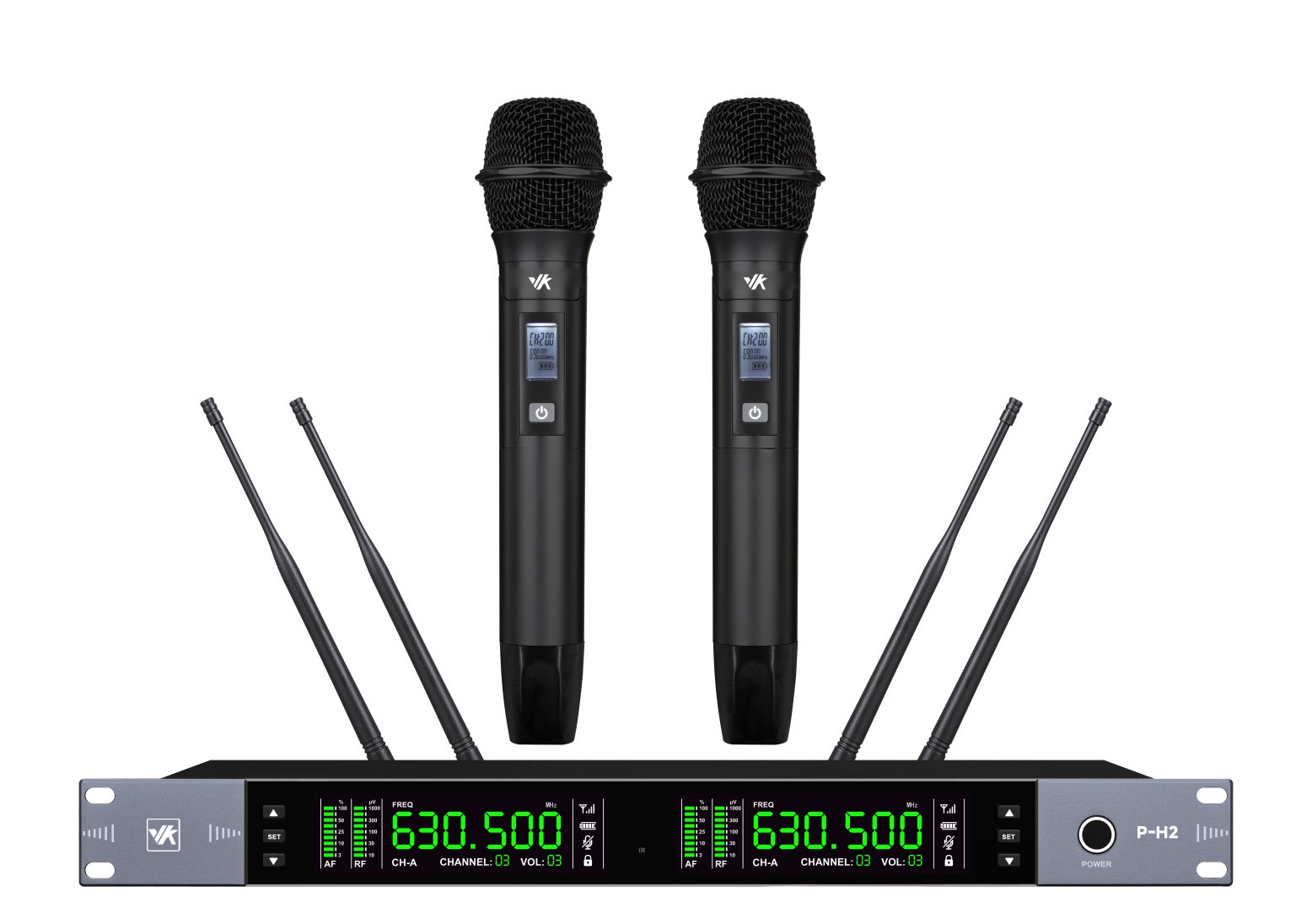 一拖二无线手持话筒